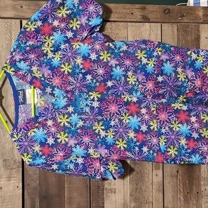 Christmas scrub top